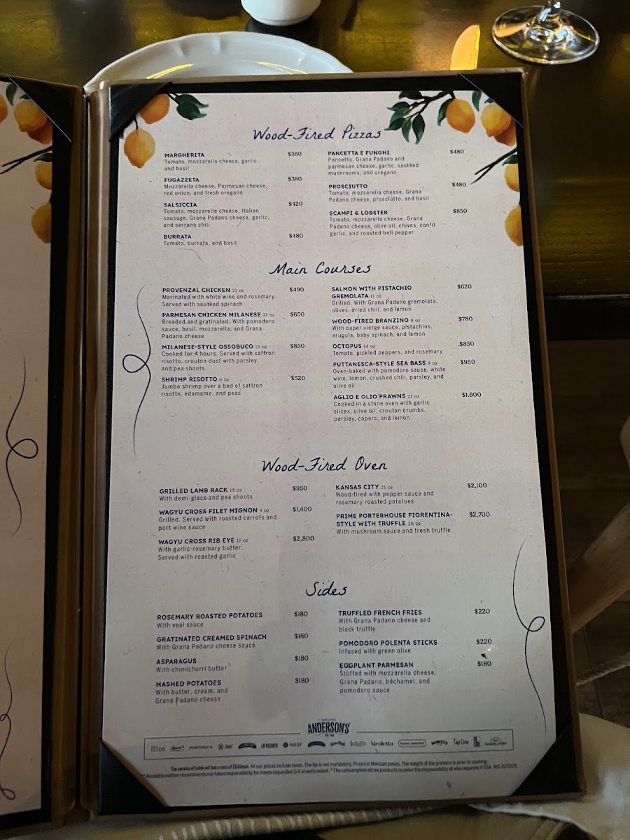 Menu - Nicoletta | Italian Restaurant In CancunPhoto 10